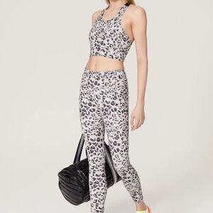 Varley Cheetah Century Leggings in Grey Leopard